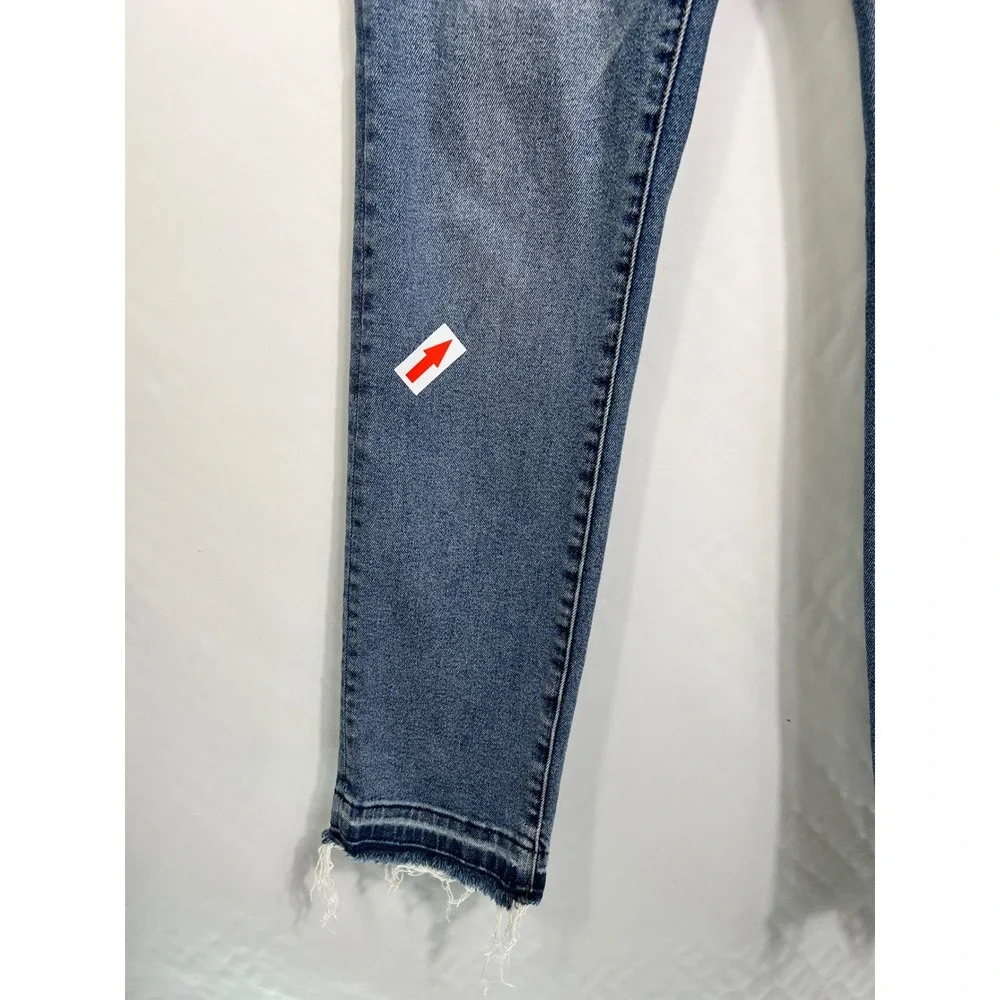 Pilcro and the Letterpress High Rise Cigarette Distressed Jeans Blue 27 - Picture 2 of 13